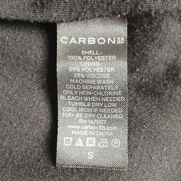 Carbon38 Full Zip Teddy Bomber Jacket Black - Picture 7 of 7